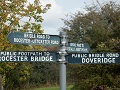 10th October 2015 - Fill-In Path: Finger Post on River Dove Flood Pain near Eaton Dovedale